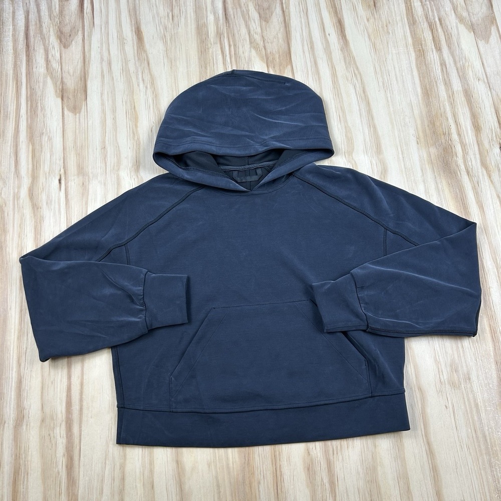 Lululemon Softstreme Hoodie Women's 4 Black W3HMVS Pullover Sweatshirt Athleisur